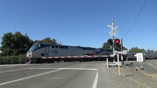 Amtrak 5 West wPrivate Car  Davis CA 9222024 [upl. by Linetta]