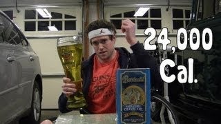 Idiot Consumes 24000 Calories of Fat in 3min [upl. by Vitus]