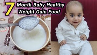 7 Month Baby Food  Weight Gain Food For 6 To 12 Months Baby  Sabudana For Baby Weight Gain [upl. by Rebeka635]