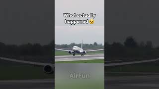 Ryanairs Smoothest landing aviation plane avgeek airline landing flight viral boeing737 [upl. by Nnylirak]