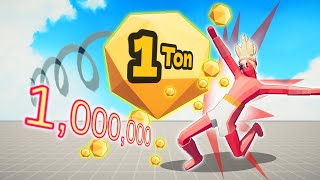 THROW 10 TON GOLDEN IN EVERY UNITS  TABS  Totally Accurate Battle Simulator [upl. by Aizirtap]