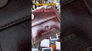 A Genuine Leather mistake leather fashion wallet bags [upl. by Warrin735]