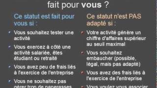 Le statut AutoEntrepreneur expliqué  pour TOUT comprendre en 5 minutes [upl. by Iztim]