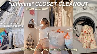 CLOSET MAKEOVER⭐️ decluttering new dresser organizing amp motivating [upl. by Llyrad]