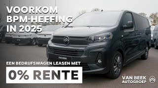 Citroën Bedrijfswagens  Voorkom BPM in 2025 [upl. by Isdnyl352]