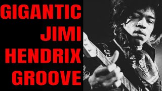 Gigantic Jimi Hendrix Style Groove Guitar Backing Track D Minor [upl. by Ahsihat803]