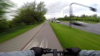 do pracy hulajnogą Motus scooty 10 gopro 3 [upl. by Cote]