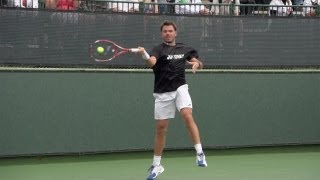 Stanislas Wawrinka Forehand In Super Slow Motion  Indian Wells 2013  BNP Paribas Open [upl. by Iinden729]