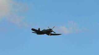 F4U5 Corsair Spectacular Warbird display with 2400 hp R2800 Sound at Gelnhausen Airshow 2024 [upl. by Lenka453]