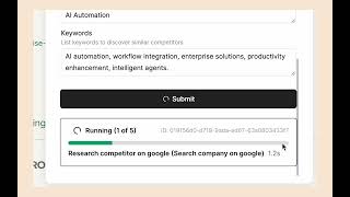 Cykel Workflow Generate a Company Competitor Analysis Summary [upl. by Stanislas]