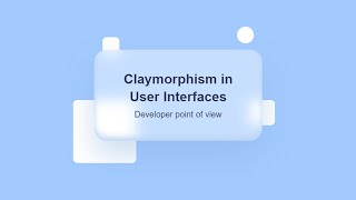 Claymorphism  Glassmorphism UI Design  Latest UI UX Trends HTML CSS [upl. by Alrac]