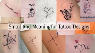 Small and meaningful tattoo designs for girls Meaningful tattoo design collection in trending [upl. by Marcelle]