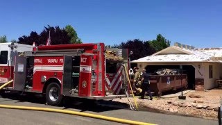 House fire caused by roofers torch [upl. by Yromas]