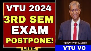 VTU 3RD SEM EXAM 2024 POSTPONEVTU EXAM 2024VTU UPDATE TODAYVTU 3RD SEM EXAM POSTPONEDVTU 3RD SEM [upl. by Artined]