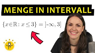 INTERVALL Mathe – Menge als Intervall schreiben Intervalle Klammern [upl. by Wing]