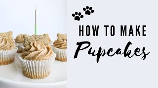 HOMEMADE DOG CUPCAKES Baking Pupcakes for Chip’s First Birthday [upl. by Einyaj877]