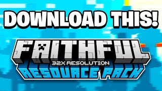 How To Download Faithful 32x On Minecraft Bedrock  119 Compliance Faithful Edit [upl. by Anelagna]