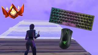 4K 200FPS Corsair K65 Keyboard ASMR Champs Rank Fortnite [upl. by Enelahs]