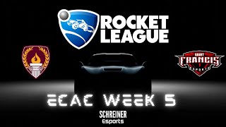 ECAC Week 5 Rocket League Schreiner Vs Saint Francis University [upl. by Vinia757]