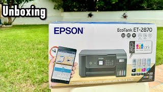 Epson EcoTank ET2870 Unboxing [upl. by Pirali]