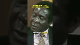 Mugabes Call for Independence in Rhodesia  1976 Interview [upl. by Grewitz]