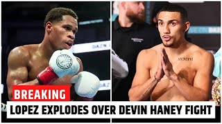 SHOCKING Revelation Teofimo Lopez Explodes Over Devin Haney Fight Rumors [upl. by Aramak]