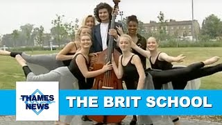 The BRIT School for Performing Arts amp Technology Croydon  Thames News Archive Footage [upl. by Aihsekyw]