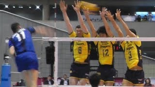 Volleyball パナソニック vs 堺 1set Vプレミアリーグバレーボール決勝 2013414 [upl. by Wit]