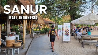 4K Bali Sanur Walking Tour  Main Street and Pantai Sanur [upl. by Christen600]