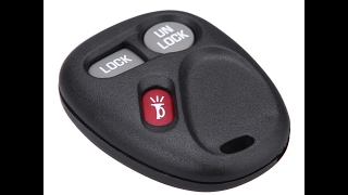 PROGRAM KEYLESS ENTRY REMOTE for GM  Chevrolet  GMC 19982006 Review of New GM Factory Replacement [upl. by Erehc375]