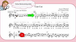CanCan Violin  Follow the Bouncing Violin [upl. by Llertnac]