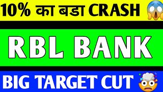 RBL BANK SHARE LATEST NEWS RBL SHARE SHARE PRICE RBL SHARE ANLYSIS [upl. by Zeph]