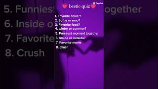 Best friend quiz [upl. by Elsie]