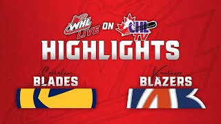 Saskatoon Blades at Kamloops Blazers 119  WHL Highlights 202425 [upl. by Alracal117]