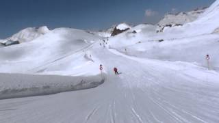 Piste View  Lech  Zurs ski route 33 [upl. by Atiuqel]