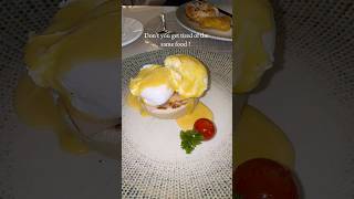 quotEggs Benedict the perfect blend of indulgence and comfort qatar travel egg eggbenedict halal [upl. by Endo]