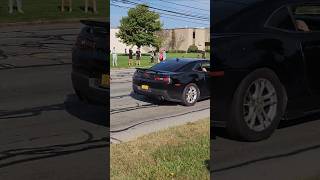 Loud Chevy Camaro SS Does a Light Acceleration Leaving a Car Show [upl. by Yesnil689]