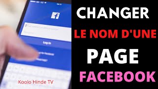 Changer nom page facebook Comment changer le nom dune page facebook2022 [upl. by Eicul]