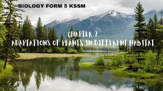 BIOLOGY FORM 5 KSSM  CHAPTER 7 ADAPTATIONS OF PLANTS IN DIFFERENT HABITATS [upl. by Ottinger223]