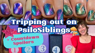 Super TRIPPY PsiloSibs Magnetic Nail Polish  Clionadh Countdown Lacquer Box Spoilers and Swatches [upl. by Nollek]