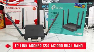 Review TpLink Archer C54 Ac1200 Dual Band Wifi Router Murah Jangkauan Jauh [upl. by Lynnette227]