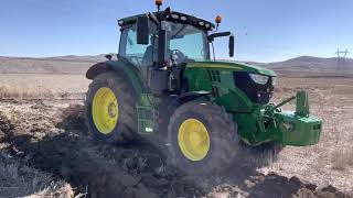 John Deere 6130 R ve Doğanlar Tarım 5li 16 No Gaz Basınçlı Otomatik Pulluk Evlek Açımı [upl. by Rawna829]