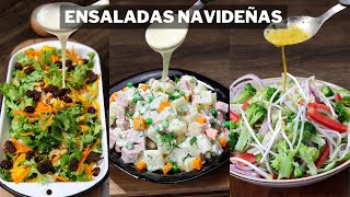 3 Ensaladas y Vinagretas Fáciles Para Acompañar Tus Cenas Navideñas En Un Toque  Parte 1  Abelca [upl. by Shatzer556]