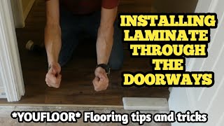 Installing Laminate Through The Doorways [upl. by Leva854]