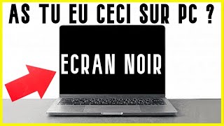 ecran noir au demarrage pc portable ou fixe  Comment résoudre le problème décran noir sur pc [upl. by Lord]