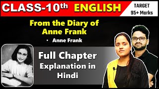 From the diary of Anne Frank  class 10  summary in hindi Full chapter explaination [upl. by Accalia]