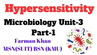 Hypersensitivity in UrduHindi  microbiology New Lecture  Chap 3 Part1 Important MCQS Pattern [upl. by Emorej]