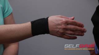 How to tape a sprained thumb using SelfGrip®  demonstrated by Dr Overland [upl. by Adorl]