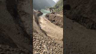 river diversion in Tanahu hydropower project [upl. by Annatsirhc]