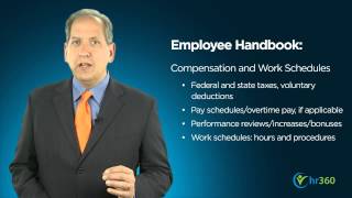 Employee Handbooks  Part 1 [upl. by Eimrots]